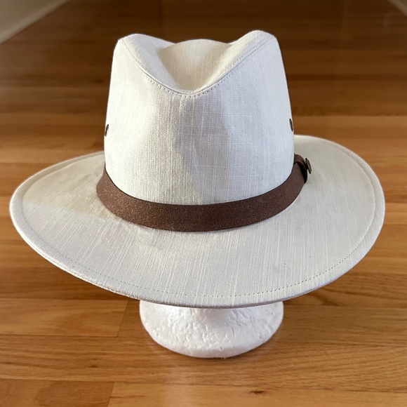 Wallaroo Hat Co Fedora Style Hat Jamison Cream Color Size Medium Large - Picture 6 of 14